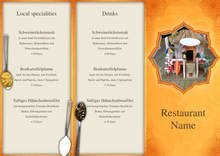 Indian Restaurant Trifold Menu by chris