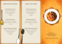 Indian Restaurant Trifold Menu by chris - page 1