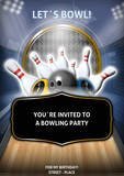 Bowling Party Flyer by chris
